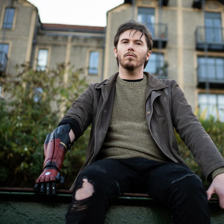 bionic Daniel wearing metal gear solid Hero Arm
